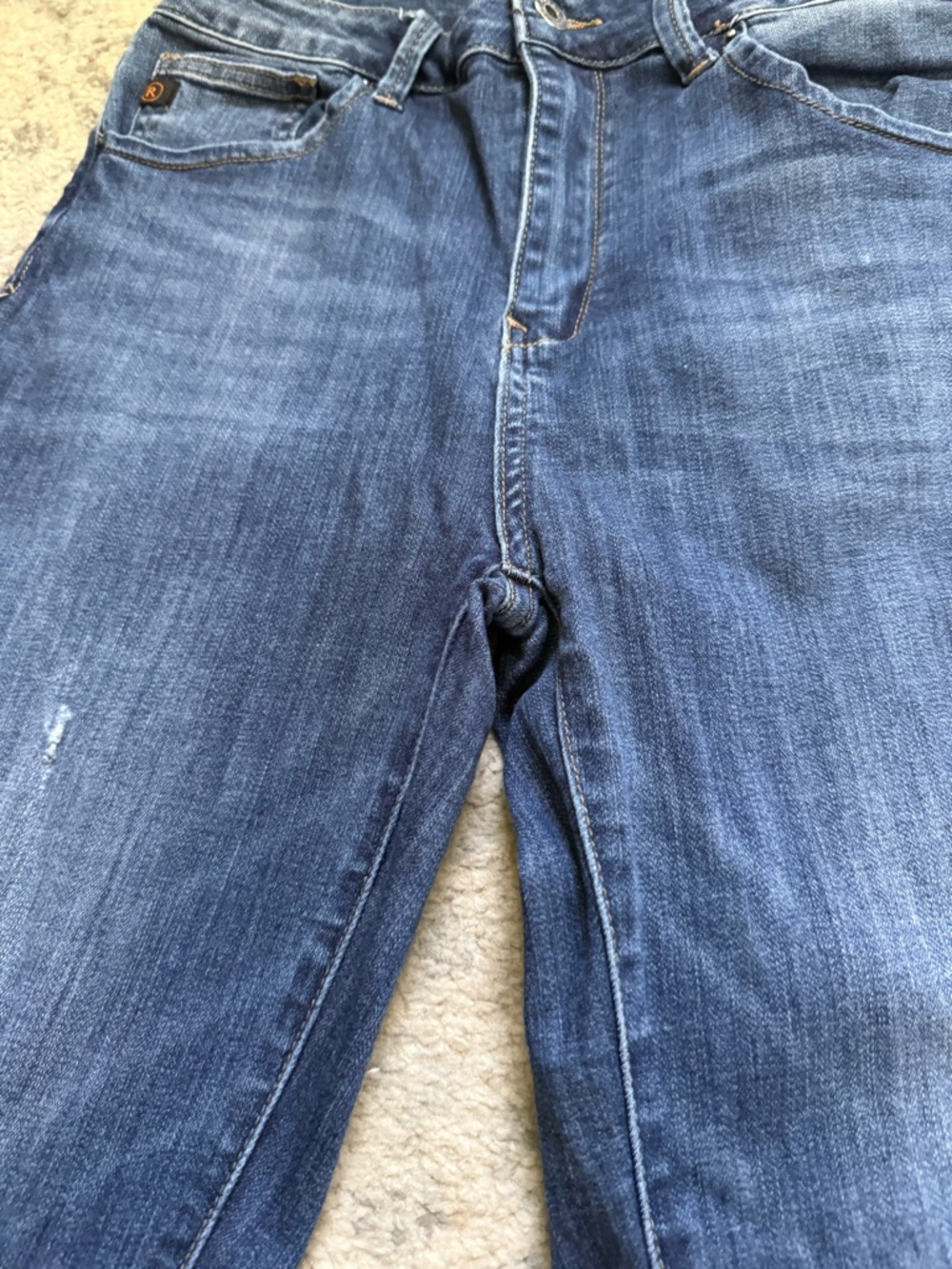 RISEN high rise skinny Jeans with Subtle Distress - Picture 6 of 10